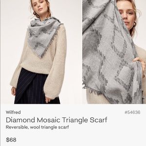 Wilfred Diamond Mosaic Triangle Scarf